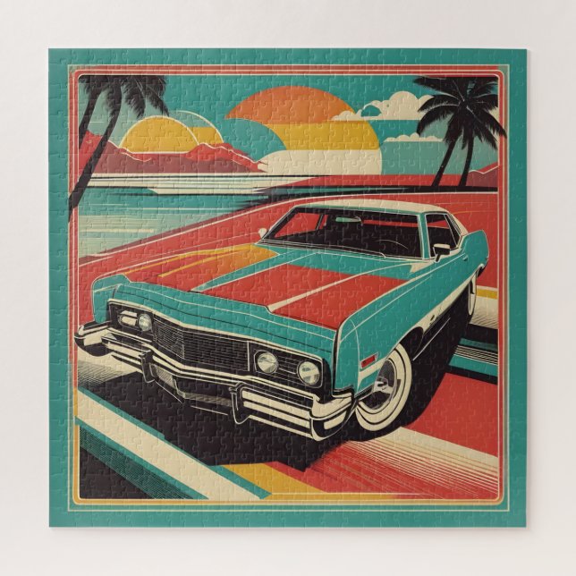 Klassisches Retro-Vintage-Poster Puzzle (Vertikal)