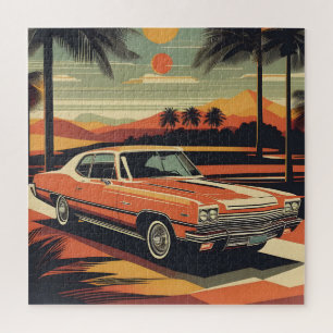 Klassisches Retro-Vintage-Poster Puzzle