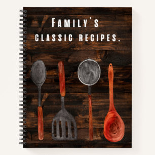 Klassisches Rezept der Familie Notizbuch