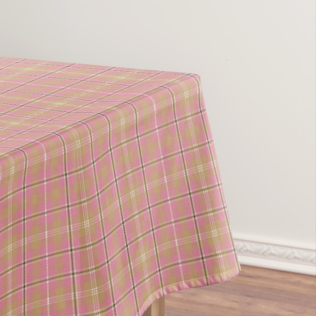 Klassisches Rosa Kariert Tischdecke (Beispiel)