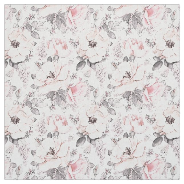 Klassisches rosa u. graues Muster Stoff (Muster)