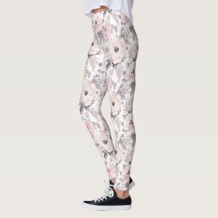 Klassisches rosa und graues Muster Leggings