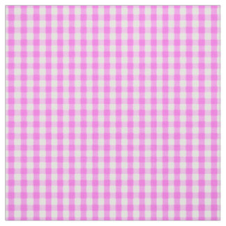 Klassisches rosa weißes Gingham-Karo-Muster Stoff