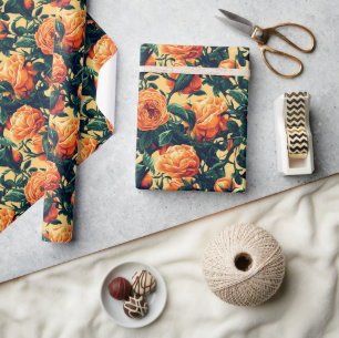 Klassisches Rose-Minimalistisch-Wrapping-Papier Geschenkpapier
