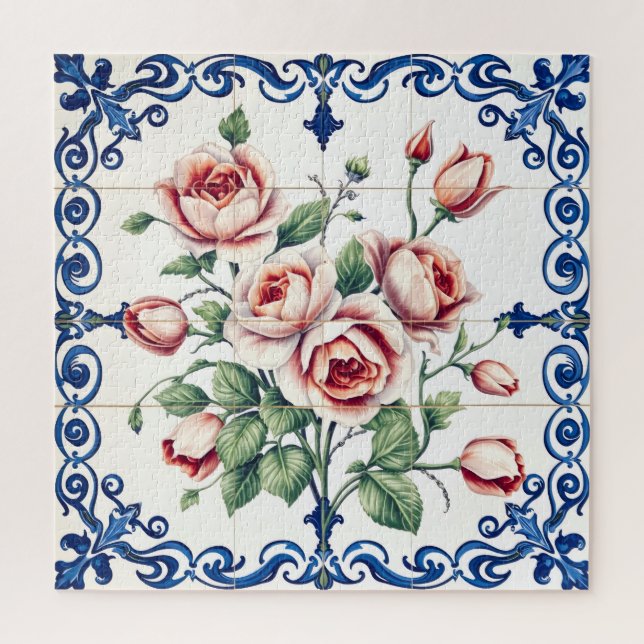 klassisches Rosenbouquet-Puzzle Puzzle (Vertikal)