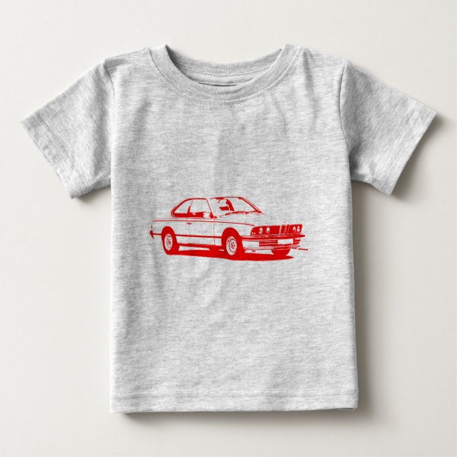 Klassisches Rot BMWs Baby T-shirt (Vorderseite)