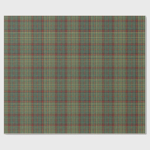 Klassisches Rot- und Grün-Schotten-Tartan-Karo-Mus Geschenkpapier