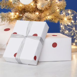 Klassisches Rot-Weiß-Punkte-Muster Geschenkpapier