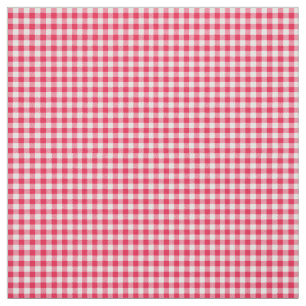 Klassisches rot-weißes Gingham-Muster Rustikal Stoff