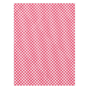 Klassisches rot-weißes Gingham-Muster Rustikal Tischdecke