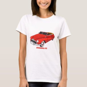 Klassisches rotes Automobil von 1948 T-Shirt