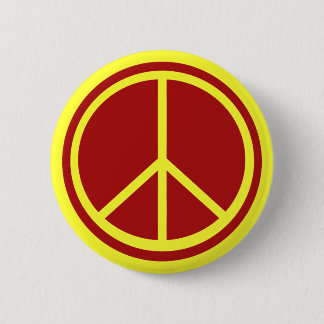 Klassisches rotes Friedenszeichen Button