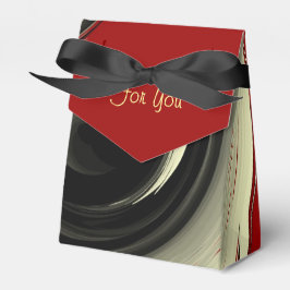 Klassisches Rotes Schwarz/Cream>Gefälligkeitsfeld Geschenkschachtel