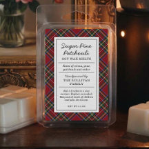 Klassisches rotes Tartan-Feiertags-Wachs-Schmelzet