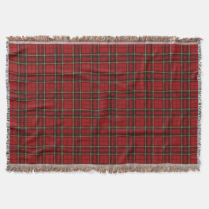 Klassisches rotes Tartan-Karo Decke
