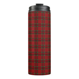 Klassisches rotes Tartan-Karo Thermosbecher