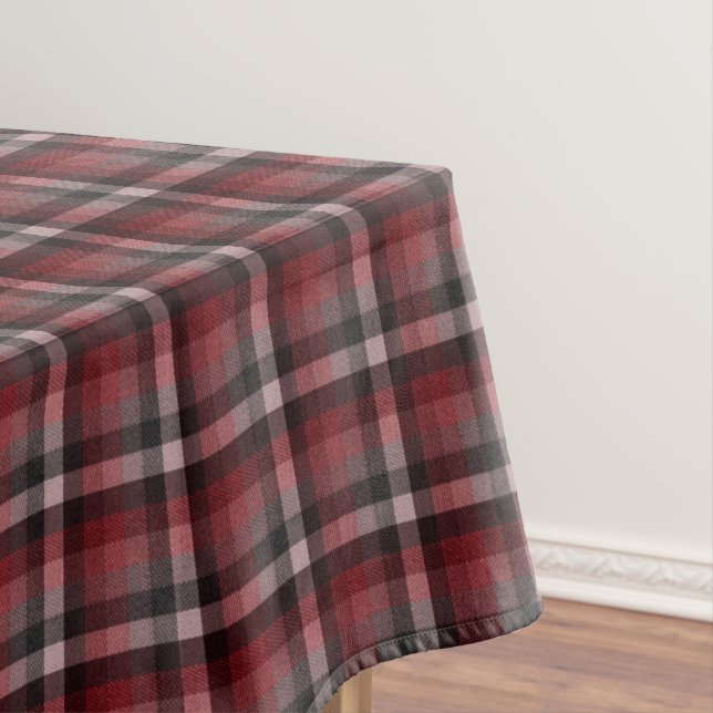 Klassisches rotes Tartan-Karo.  Tischdecke (Beispiel)