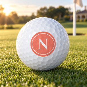 Klassisches rundes Monogramm-Anfangsbuchstabe Cora Golfball