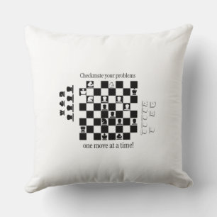 Klassisches Schach-Inspiriertes Design Kissen