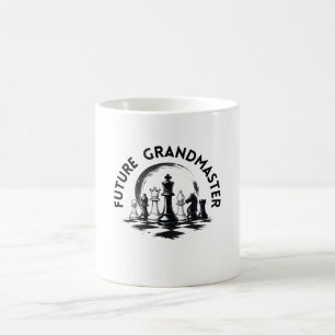 Klassisches Schachdesign mit König Strategie Kaffeetasse