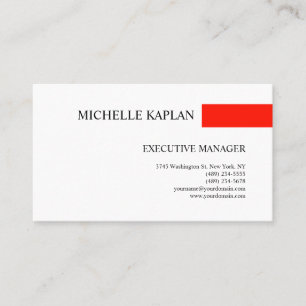 Klassisches Schlicht Einfaches Minimalistisches Ro Visitenkarte