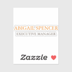 Klassisches Schlicht Einfaches Schwarz-weißes Beru Aufkleber