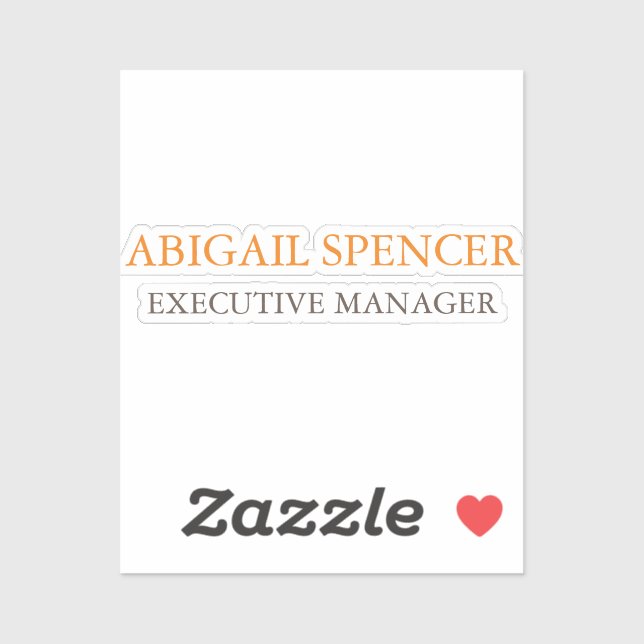 Klassisches Schlicht Einfaches Schwarz-weißes Beru Aufkleber (Blatt)