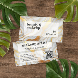 Klassisches, schlichtes graues, weißes Marmor Visitenkarte