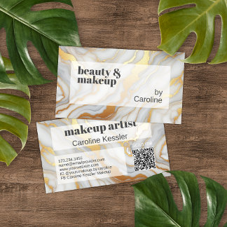 Klassisches, schlichtes graues, weißes Marmor Visitenkarte