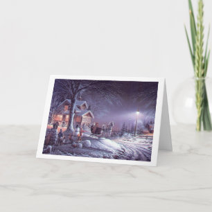 Klassisches, schönes Weihnachtsbild Feiertagskarte