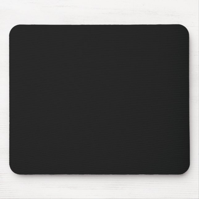 Klassisches Schwarz individuell anpassbar Mousepad (Vorne)