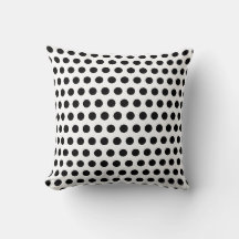 Klassisches Schwarz-Weiß-Polka-Punkt-Muster Kunst