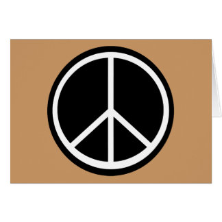 Klassisches Schwarz-weißes Retro Friedenszeichen