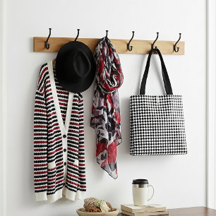 Klassisches Schwarzes Hahnentrittmuster