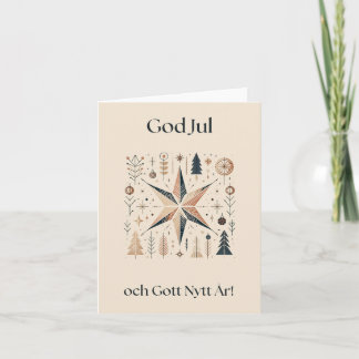 Klassisches schwedisches Weihnachtsfest Karte