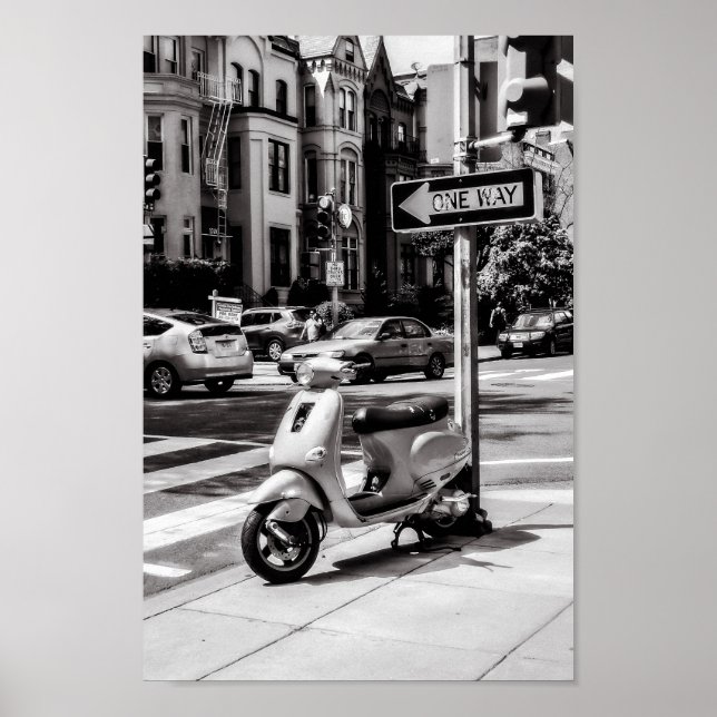 Klassisches Scooter-Poster | New York Poster (Vorne)