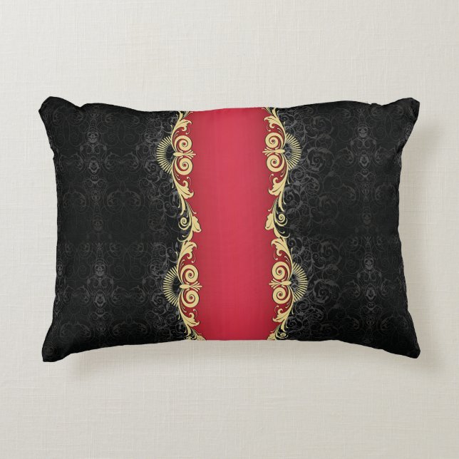 Klassisches Scrollwork-Design Dekokissen (Vorderseite)