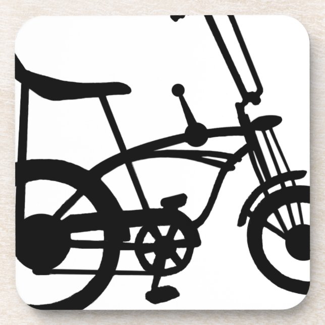 KLASSISCHES Sechzigerjahre FAHRRADBICYLE SCHWINN Getränkeuntersetzer (Vorderseite)