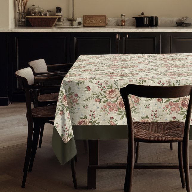 Klassisches Shabby Chic Zeitlose Dining Erfahrung Tischdecke (Classic Shabby Chic Timeless Dining Experience Tablecloth)