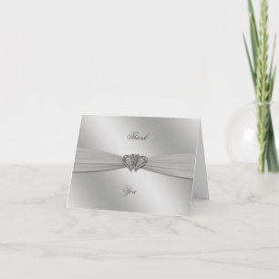 Klassisches Silber 25. Hochzeitstag Danke