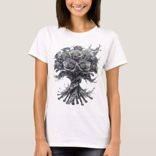 Klassisches Silber ABSTRACT ART Custom-T-Shirt v2 T-Shirt