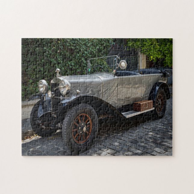 klassisches silbernes Auto Puzzle (Horizontal)