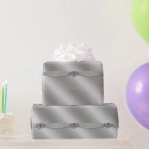 Klassisches Silver 25-jähriges Wrapping Paper