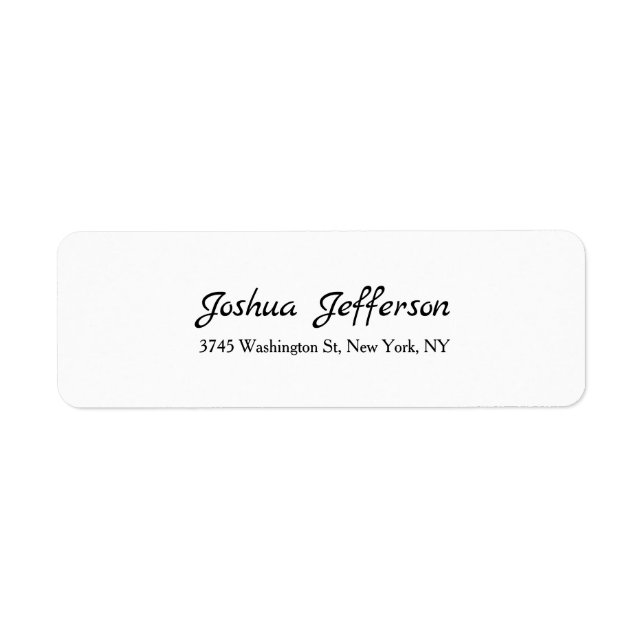 Klassisches Skript Creative Schlicht Black & White (Vorne)