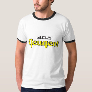 Klassisches Skriptemblem Peugeots 403 T-Shirt