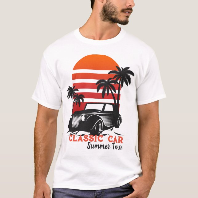 klassisches Sommer-T-Shirt für Autos  T-Shirt (Vorderseite)