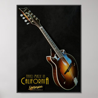 Klassisches Sorensen Sprite 2-Punkte-Mandolin-Post Poster