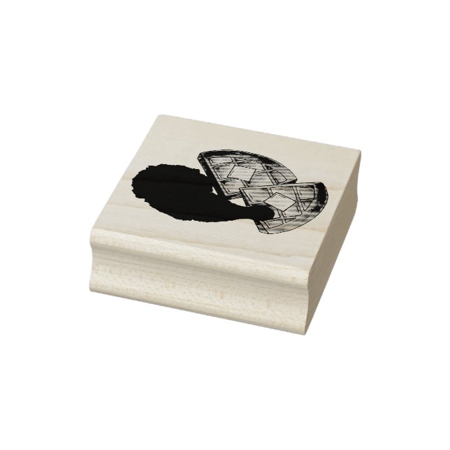 Klassisches Soul Frittiertes Hühnchen und WaffelDi Gummistempel (Stempel)