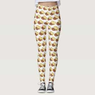 Klassisches Soul Frittiertes Hühnchen und WaffelDi Leggings