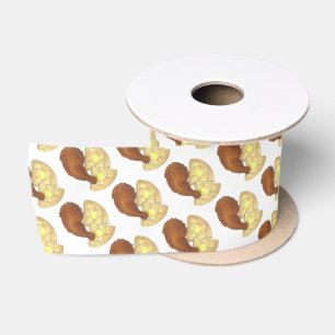 Klassisches Soul Frittiertes Hühnchen und WaffelDi Satinband